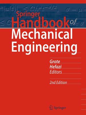 cover image of Springer Handbook of Mechanical Engineering